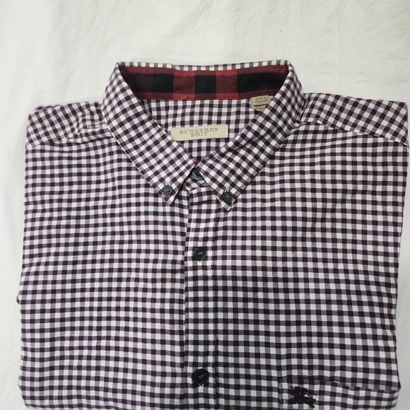 Burberry Black and White Casual Button Down Shirt - Picture 3 of 13